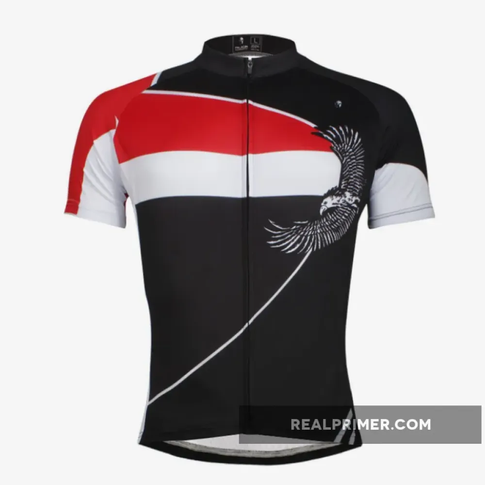 Two Men's Bull & Eagle Cycling Jerseys Short-sleeve Pro Cycle Clothing Racing Apparel Outdoor Sports Leisure Biking T-shirt Summer Sportswear NO.649/628