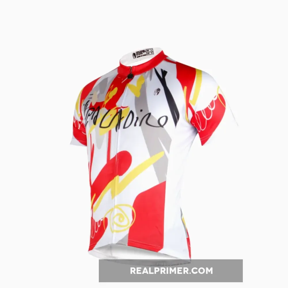 Abstract Graffiti Jersey Men's Short-Sleeve Bicycling Shirts Summer NO.680
