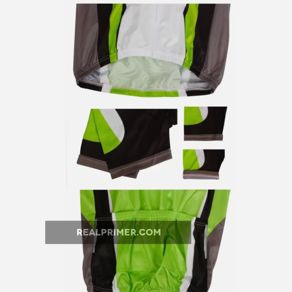 Fluorescent Green Man's Short-sleeve Cycling Jersey Summer NO.032