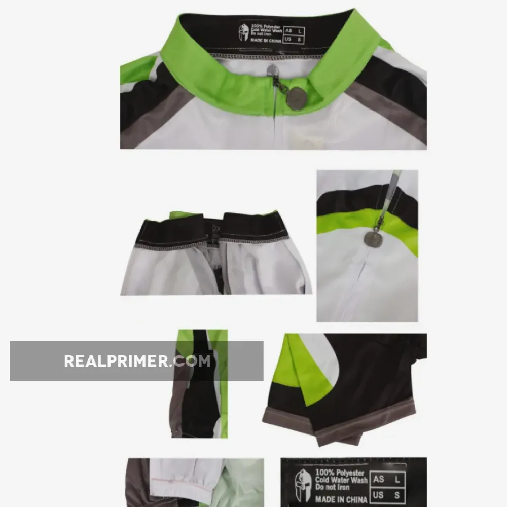 Fluorescent Green Man's Short-sleeve Cycling Jersey Summer NO.032