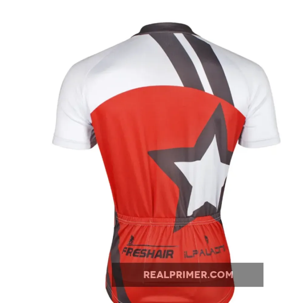 Red Men's Cycling Jersey for Men Bicycling Summer NO.743