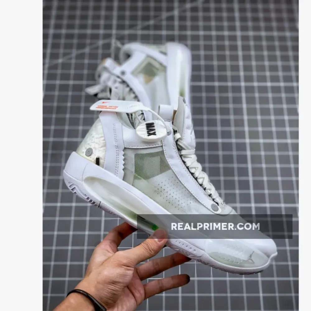 Air Jordan 34 Low Crispy Pure Platinum/Metallic Silver/White CU3473-100