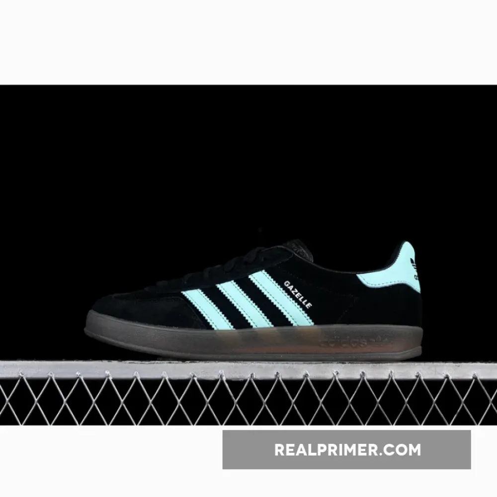 ORIGINALS GAZELLE INDOOR CORE BLACK/CLEAR MINT/GUM JR7112