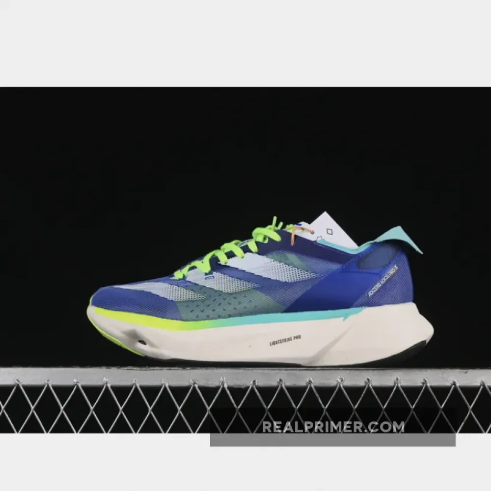 ADIZERO ADIOS PRO 3 COBALT BLUE/ZERO METALLIC/LUCID LEMON ID3635