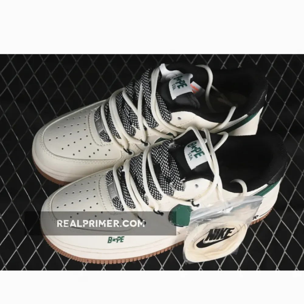 AIR FORCE 1 07 LOW BAPE WHITE/BLACK/GREEN SJ1198-100