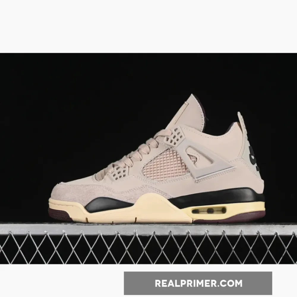 A MA MANIÉRE X WMNS JORDAN 4 RETRO FOSSIL STONE/METALLIC PEWTER/BURGUNDY CRUSH FZ4810-200