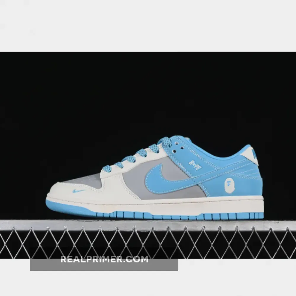 SB DUNK LOW BAPE WHITE/GREY/BLUE BB8969-002