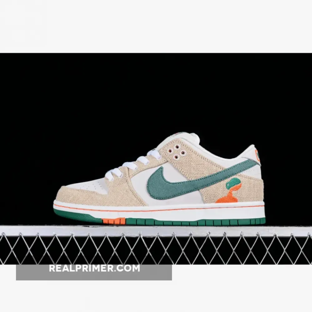 JARRITOS DUNK LOW SB PRO QS PHANTOM/SAFETY ORANGE/MALACHITE FD0860-001
