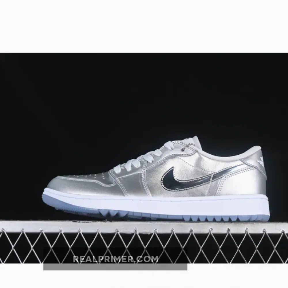 AIR JORDAN 1 LOW GOLF METALLIC SILVER/METALLIC SILVER/PHOTON DUST/WHITE FD6848-001