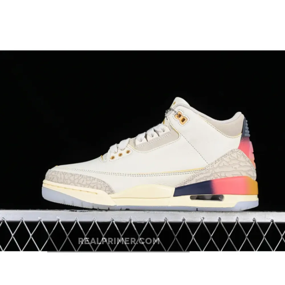 LW J.BALVIN AIR JORDAN 3 RETRO GREY/ORANGE/BLUE FN0344-901