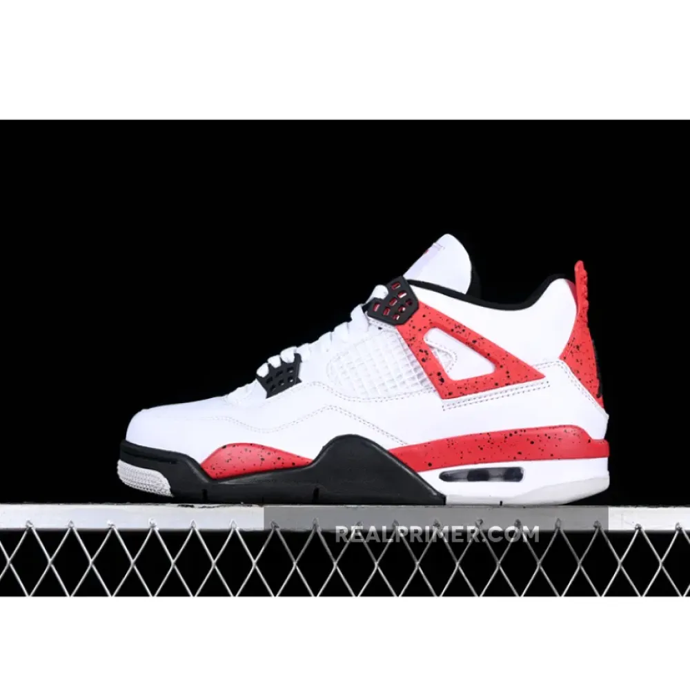 AIR JORDAN 4 RETRO WHITE/FIRE RED/BLACK/NEUTRAL GREY DH6927-161
