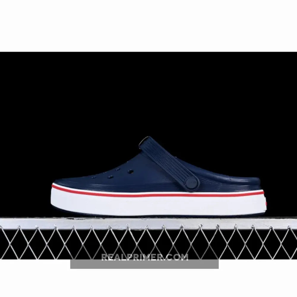 CTOCS FLAT HOLE SANDALS BLUE/WHITE 7ZOEX8