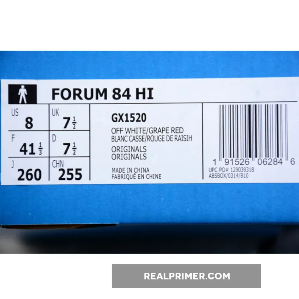 FORUM 84 HIGH SHOES CLOUD WHITE/CLOUD WHITE/RED GX1520