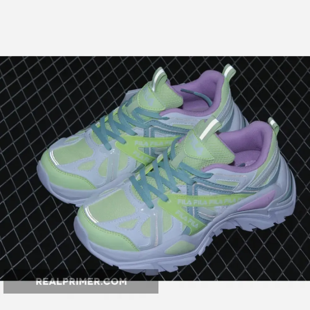 FI*LA SPORT INTERACTION WHITE/FLUORESCENT GREEN/PINK