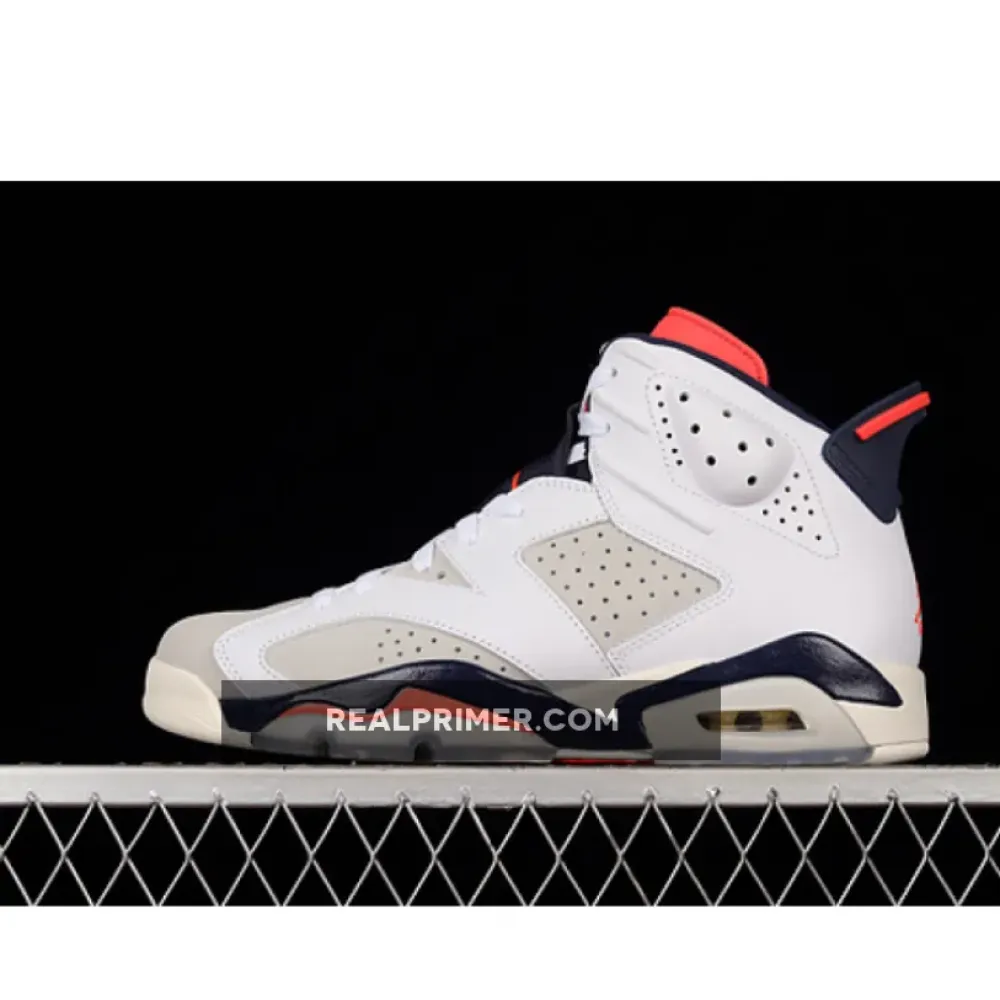 AIR JORDAN 6 RETRO TINKER WHITE/INFRARED 23-NEUTRAL GREY-WHITE-SAIL 384664-104