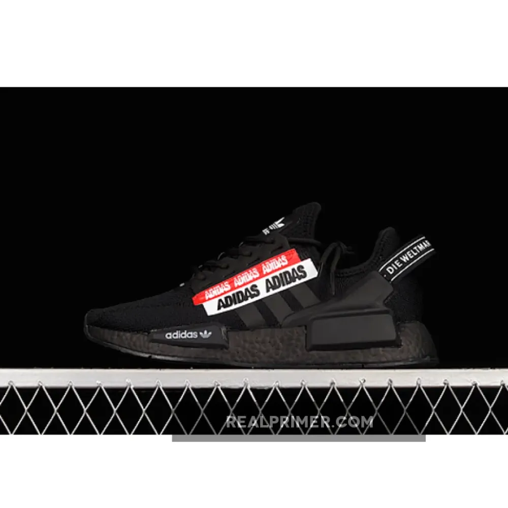 NMD_R1 V2 CORE BLACK/CORE BLACK/RED H01589