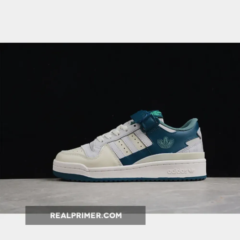 FORUM LOW SHOES BEIGE/BEIGE/DARK GREEN HP2067