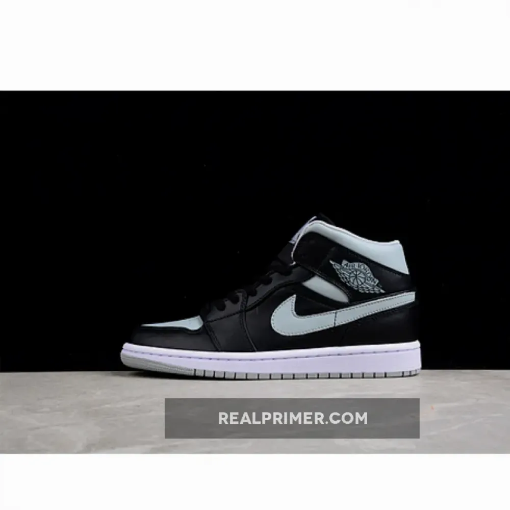 AIR JORDAN 1 MID BLACK/BLACK/GREY BQ6472-007