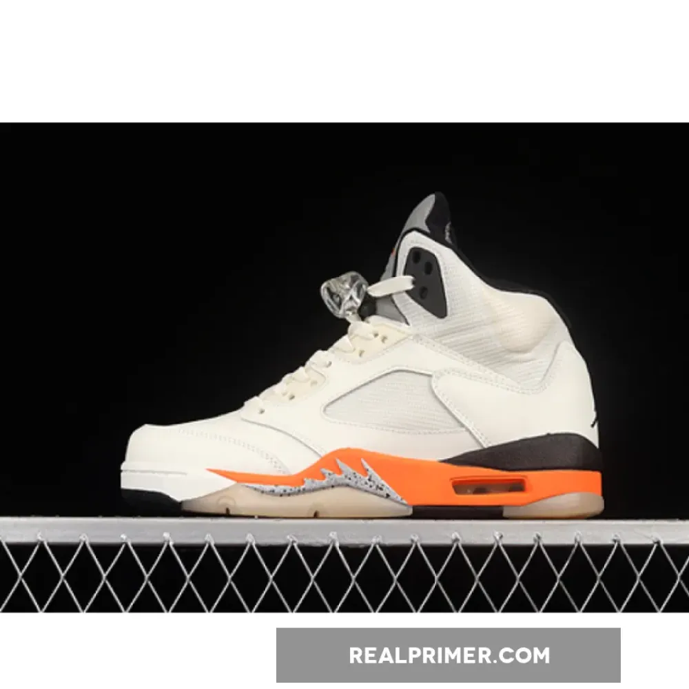 AIR JORDAN 5 RETRO SHATTERED BACKBOARD SAIL/ORANGE BLAZE/METALLIC SILVER/BLACK DC1060-100