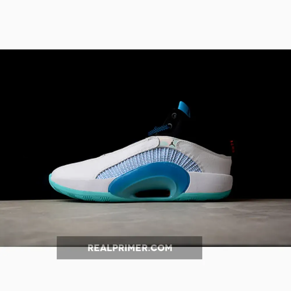 GUO AILUN X AIR JORDAN 35 GC PF MORPHO WHITE/BLACK/LASER BLUE/METALLIC SILVER CZ8153-100