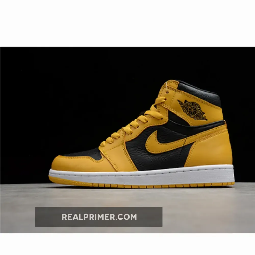 CJ AIR JORDAN 1 HIGH RETRO OG POLLEN/BLACK/WHITE 555088-701