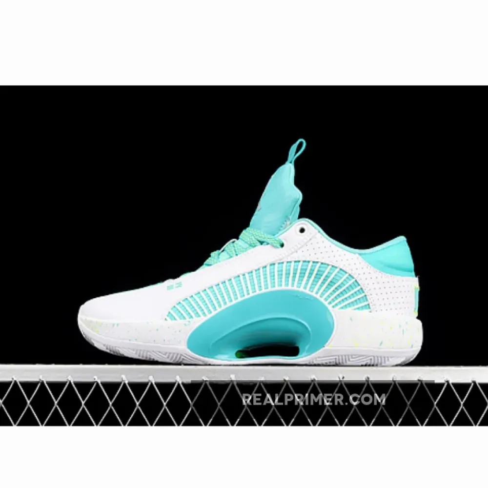 GUO AILUN X AIR JORDAN 35 LOW PF JADE WHITE/WHITE/LIGHT BLUE DJ2994-100