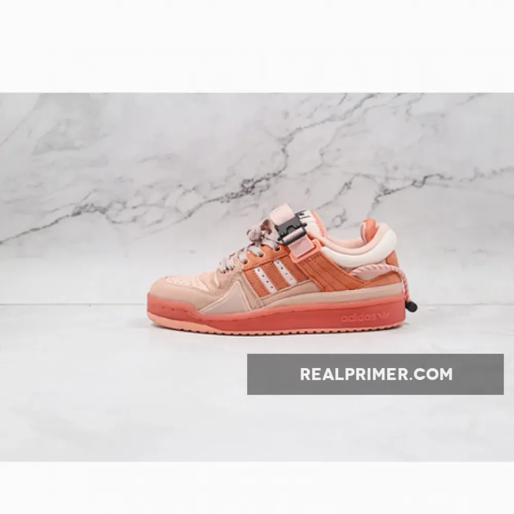 BAD BUNNY X FORUM BUCKLE LOW EASTER EGG ICEY PINK/BLUSH/TRACE PINK GW0265