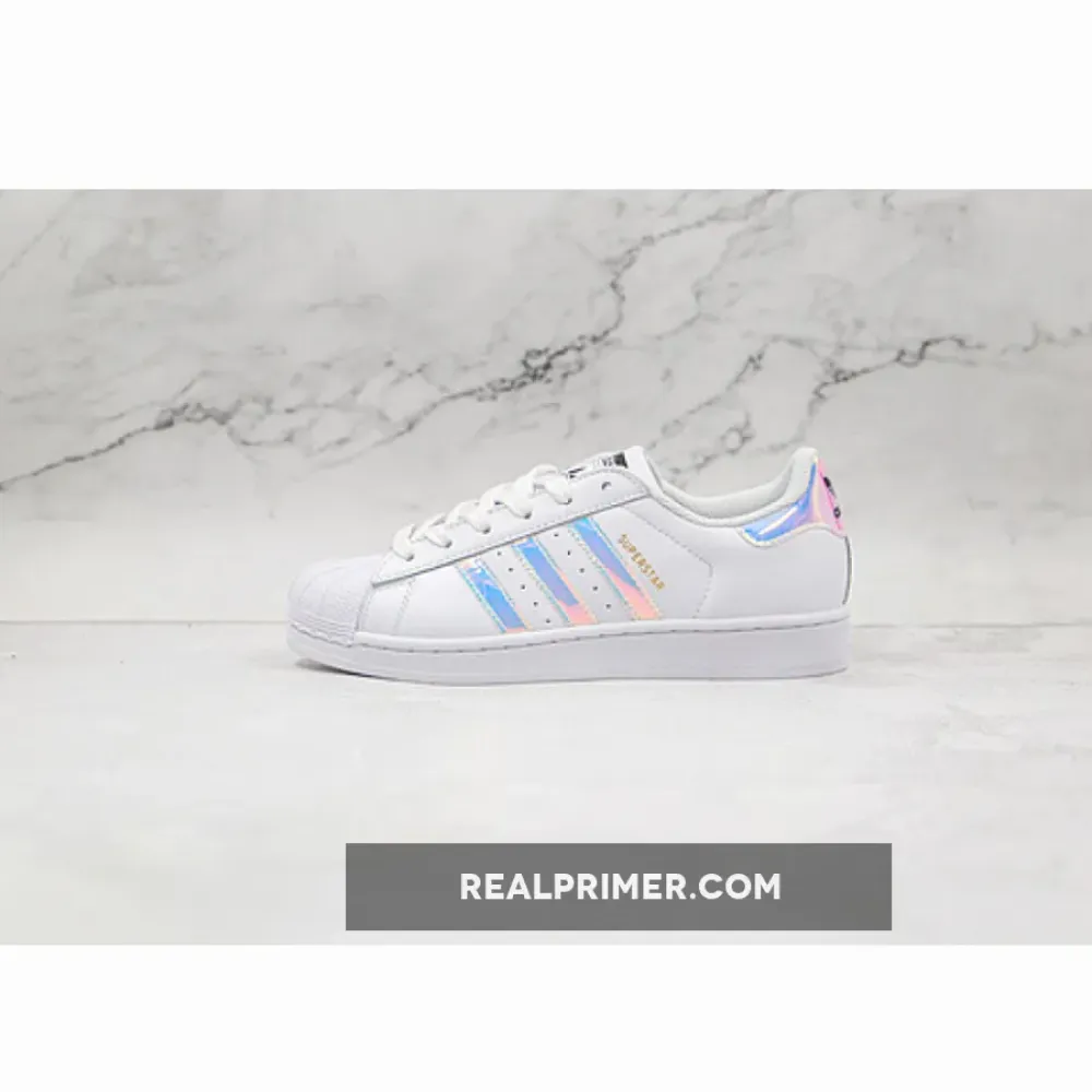SUPERSTAR SHOES FOOTWEAR WHITE/FOOTWEAR WHITE/METALLIC SILVER AQ6278
