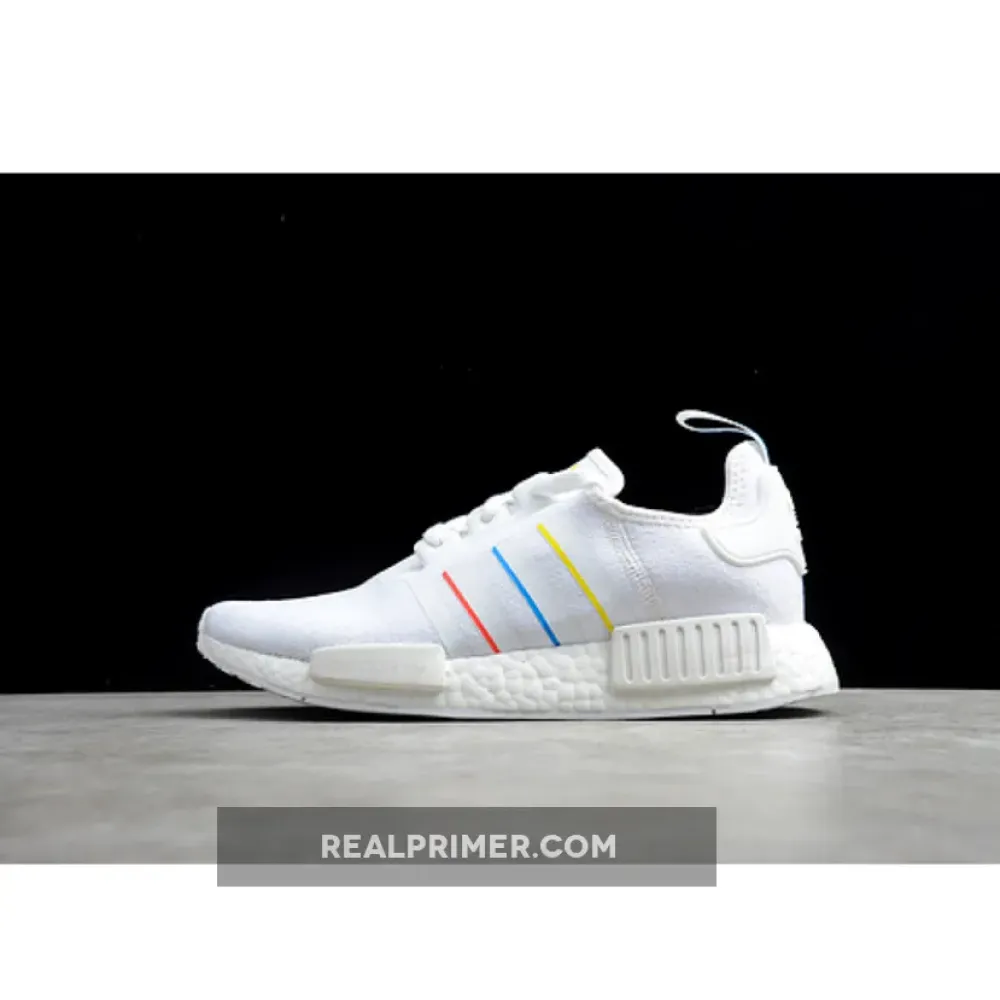 NMD R1 SHOES WHITE/YELLOW/BLUE/RED FW6436