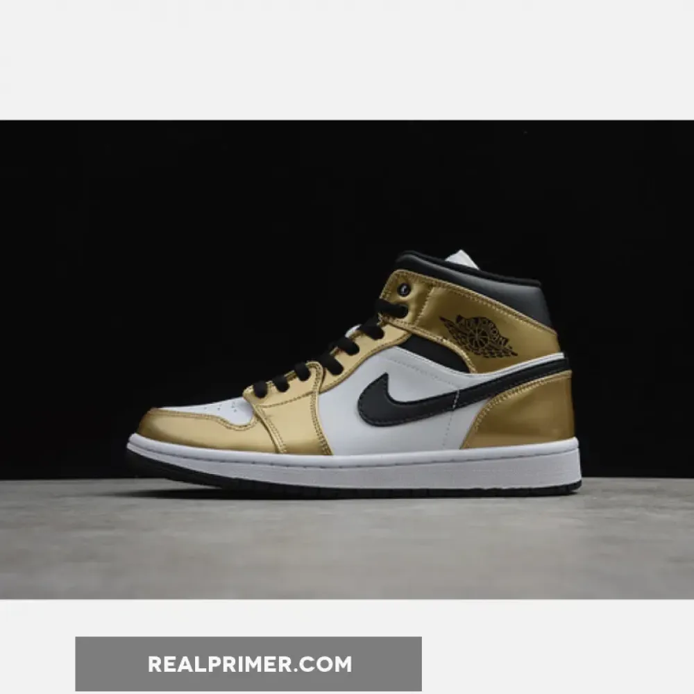 AIR JORDAN 1 MID SE METALLIC GOLD/WHITE-BLACK-BLACK DC1419-700