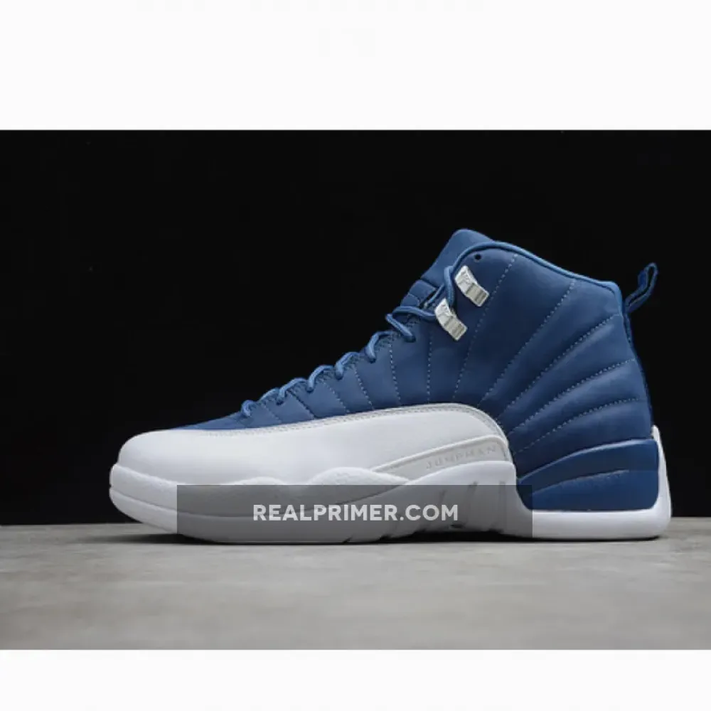 AIR JORDAN 12 INDIGO STONE BLUE/LEGEND BLUE-OBSIDIAN 130690-404