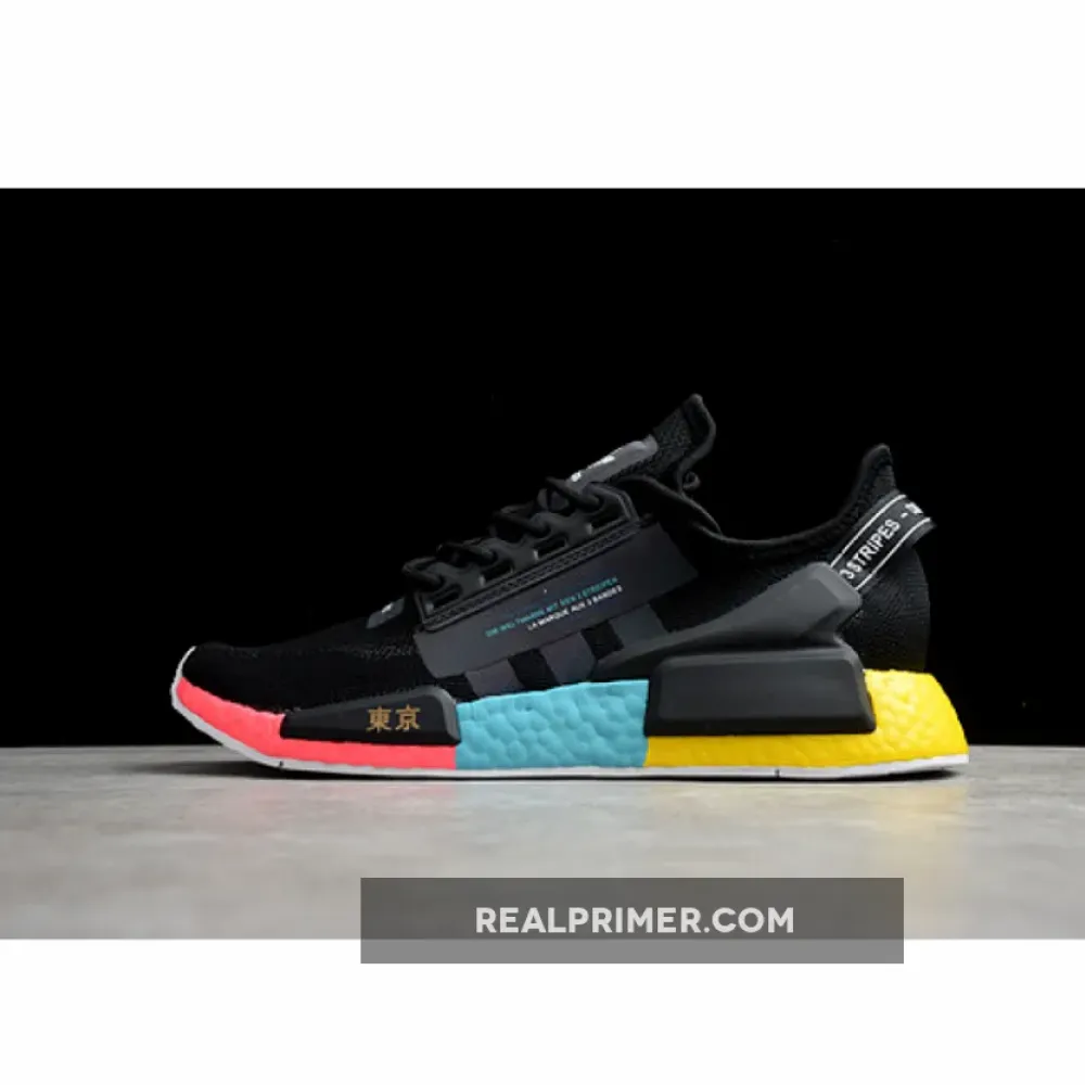 NMD R1 BOOST V2 TOKYO CORE BLACK/BLUE/YELLOW-RED FY1182