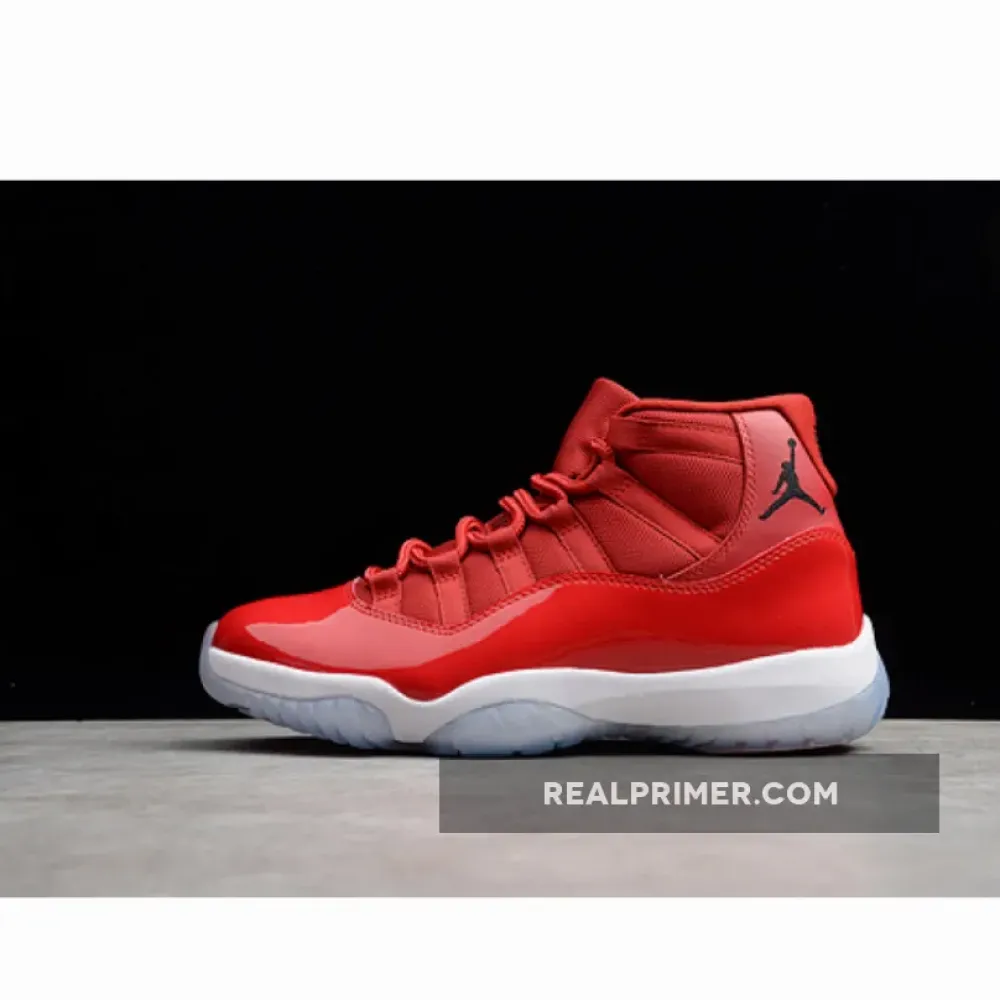 CJ AIR JORDAN 11 RETRO WIN LIKE 96 GYM RED/BLACK-WHITE 378037-623