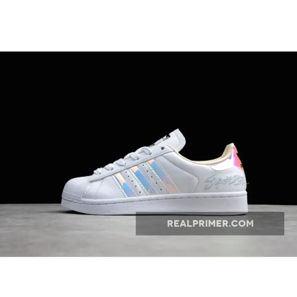 SUPERSTAR SHOES CLOUD WHITE/SILVER METALLIC/ECRU TINT EF3642