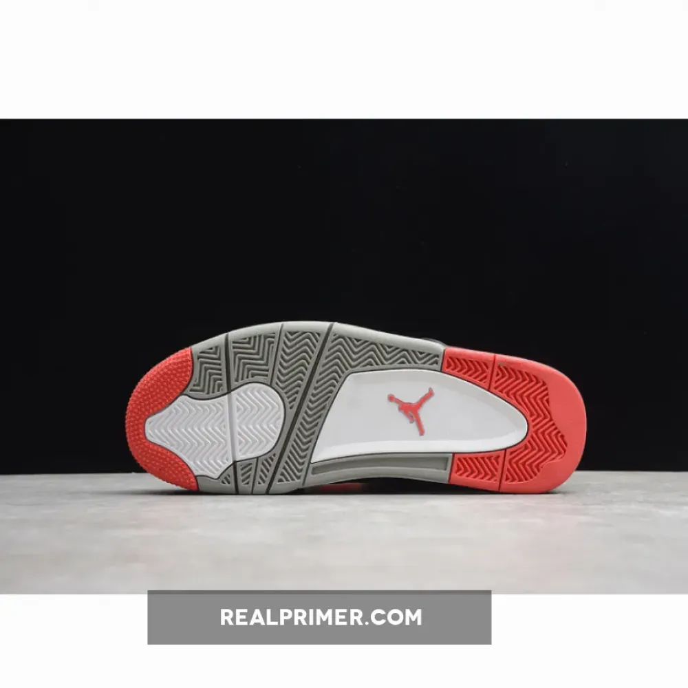 AIR JORDAN 4 RETRO BRED BLACK/CEMENT GREY-FIRE RED OG00218