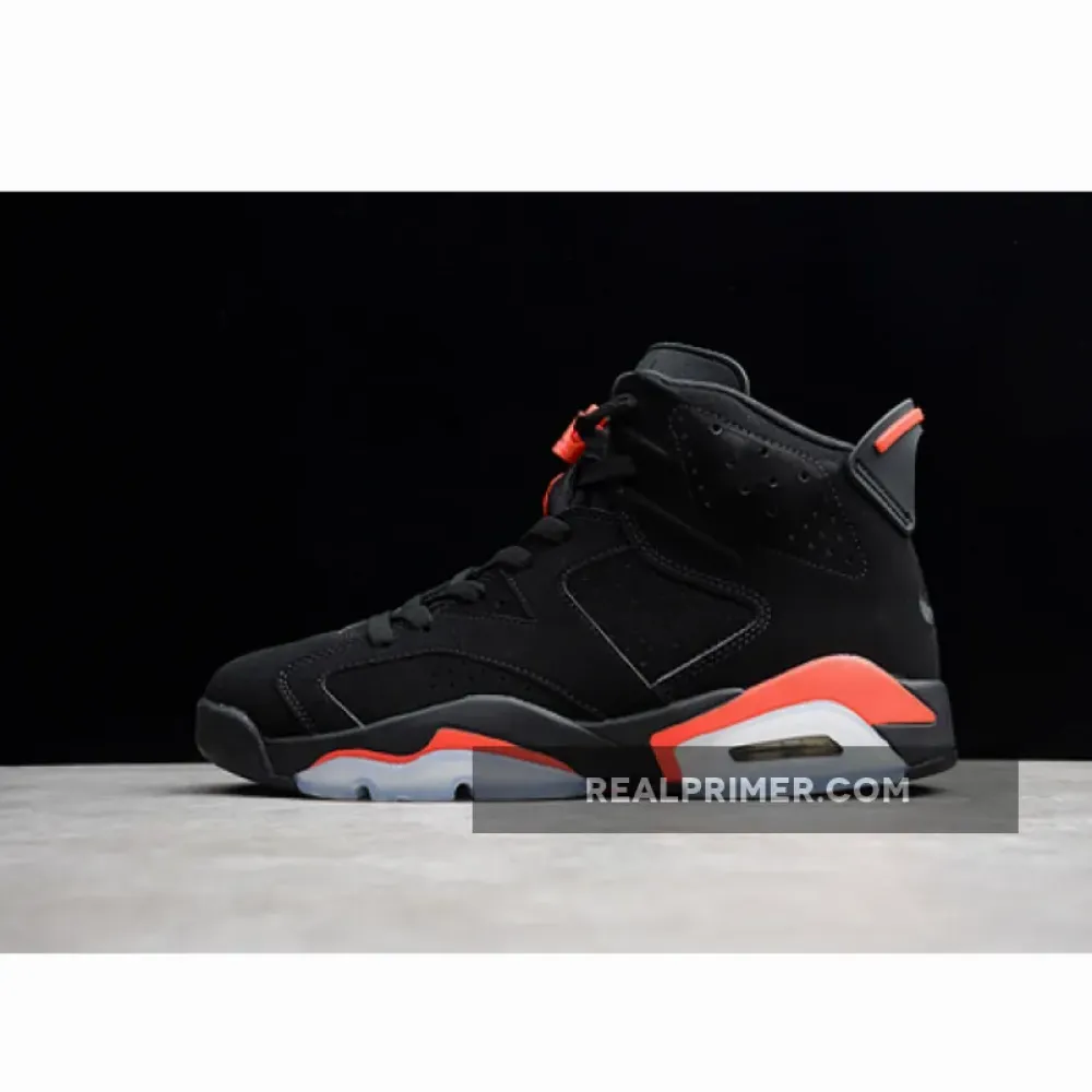 ST AIR JORDAN 6 RETRO BLACK/INFRARED-2019 RELEASE OG00208