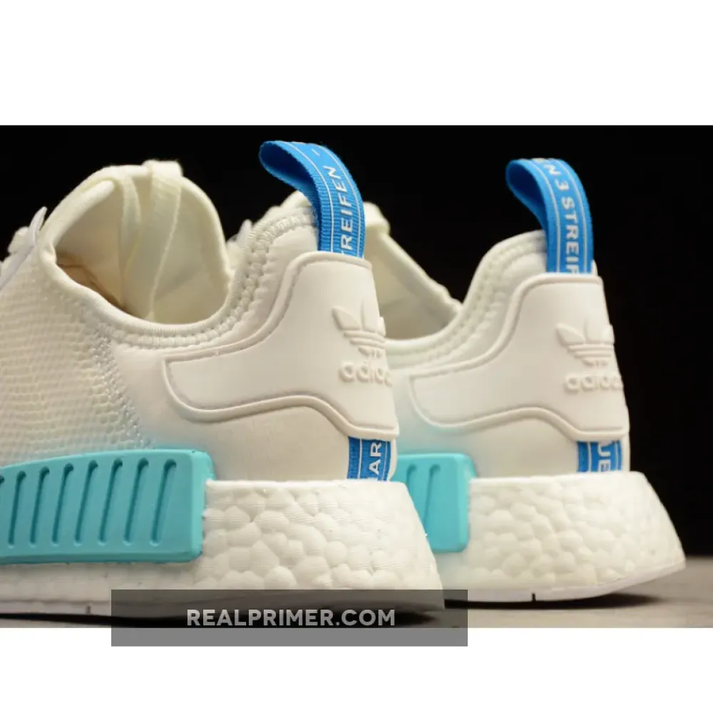 NMD R1 BOOST SYNTHETICS WHITE/BLUE GLOW S75235