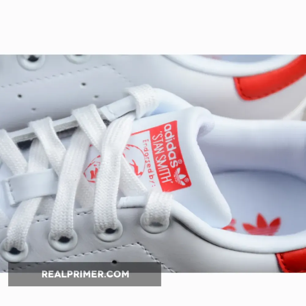 AD STAN SMITH WHITE/WHITE/RED M20326