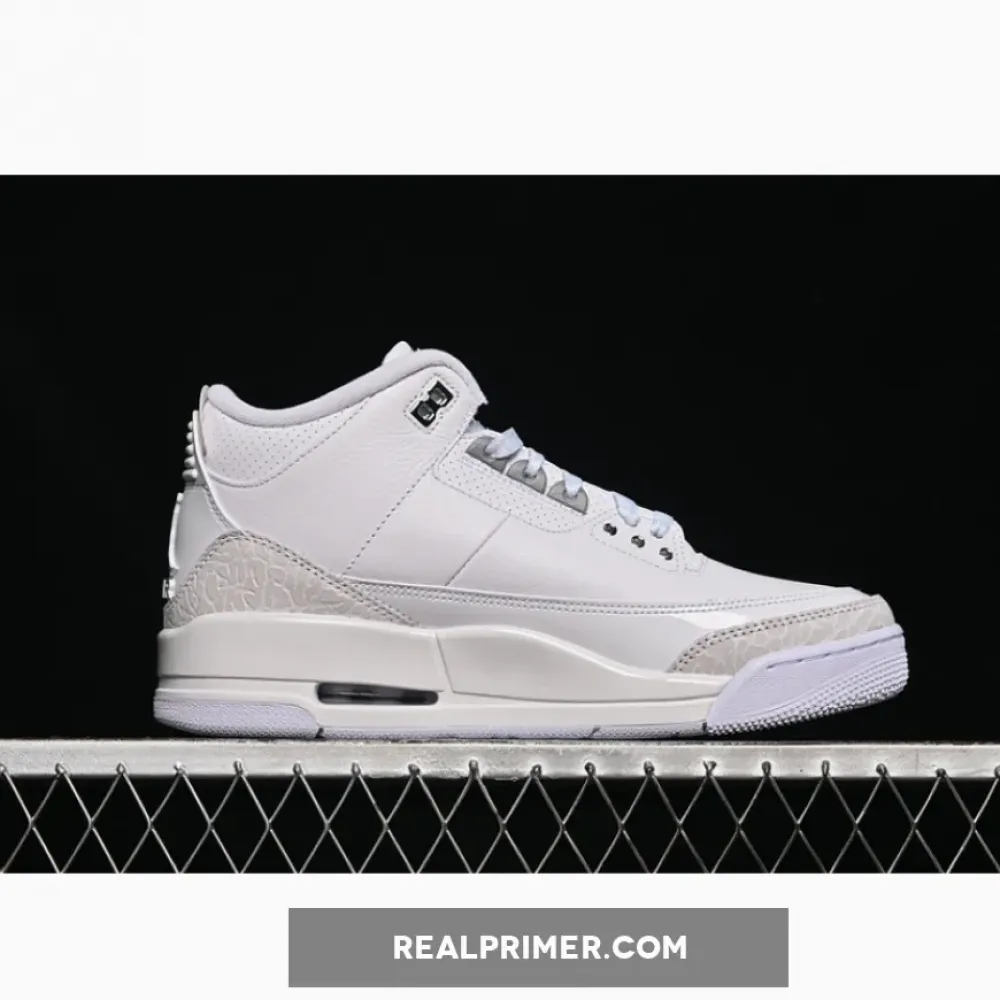 AIR JORDAN 3 RETRO PURE MONEY WHITE/GREY CT8532-111