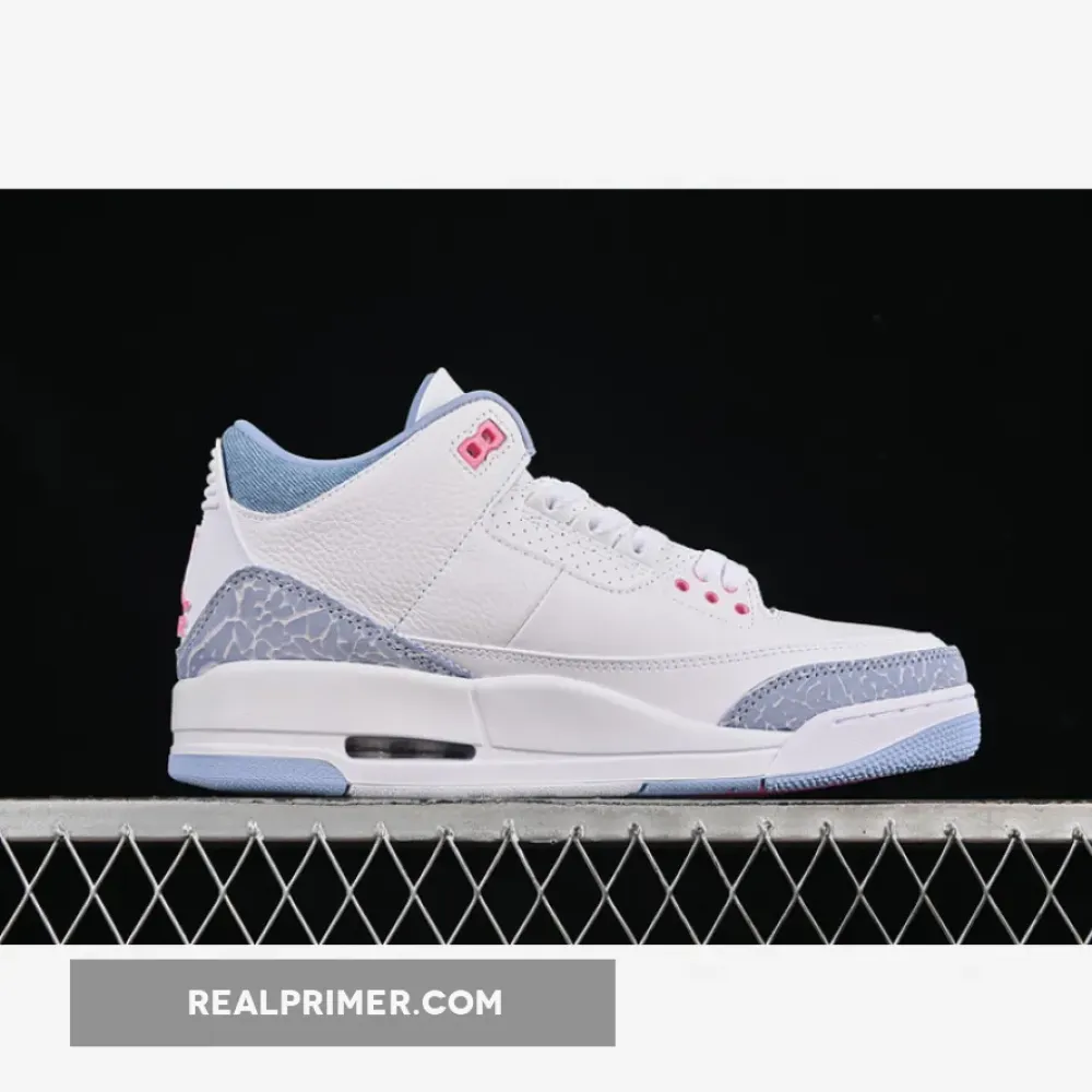 AIR JORDAN 3 COBALT BLISS WHITE/BLUE/PINK HQ0784-101