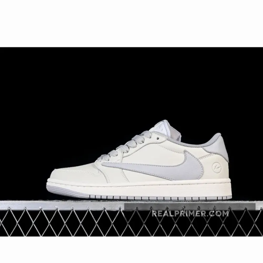 FRAGMENT DESIGN AIR JORDAN 1 LOW OG WHITE/GREY LK1099-062