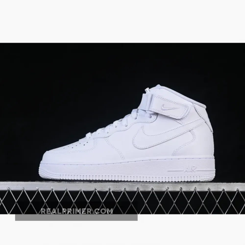 AIR FORCE 1 07 MID CASUAL SNEAKERS PURE WHITE/WHITE CW2289-111