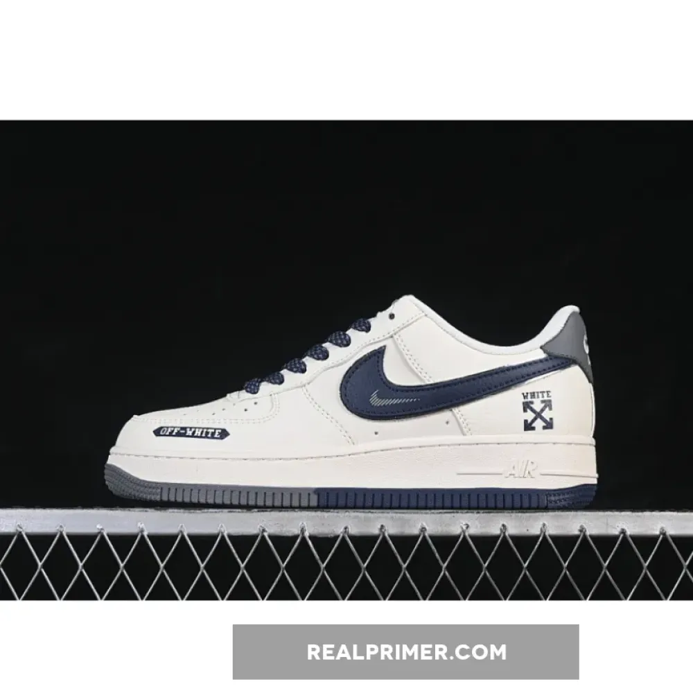 AIR FORCE 1 07 LOW CASUAL SHOES NAVY BLUE/WHITE/GREY QW5836-026