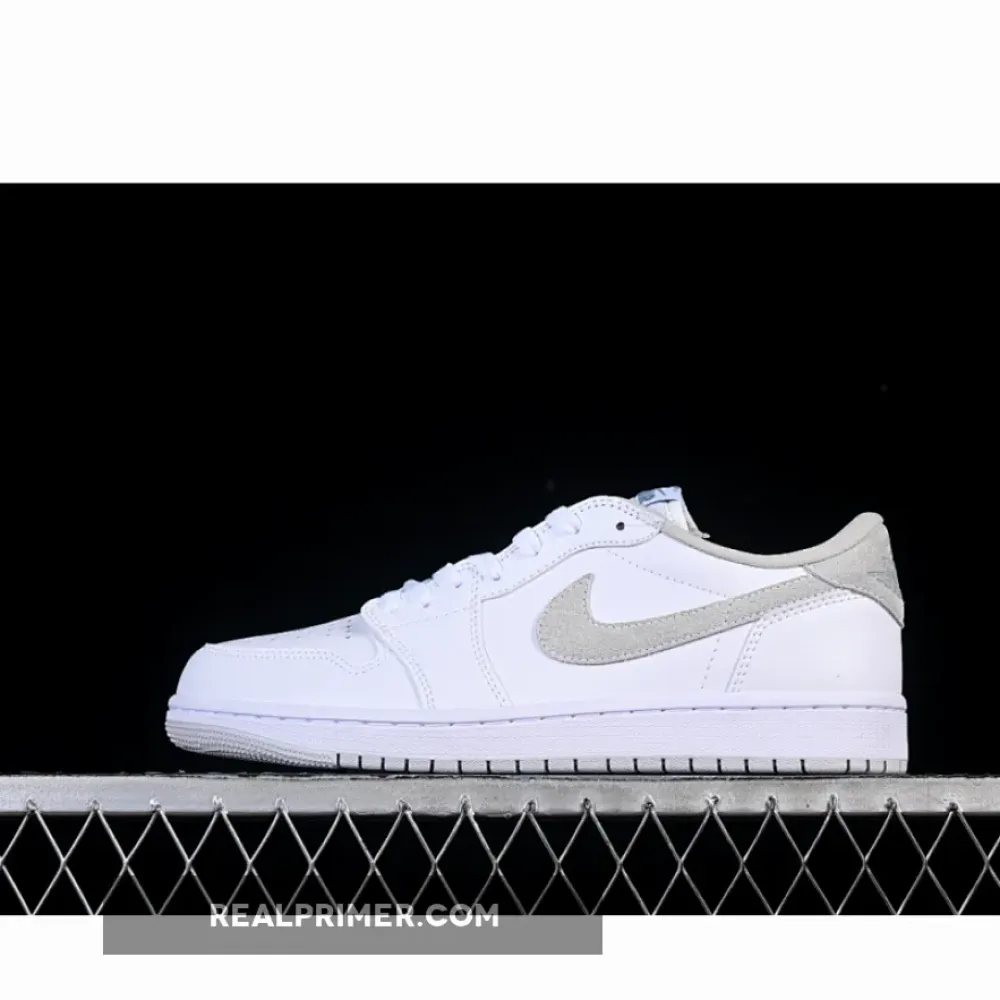 JORDAN 1 LOW OG WHITE/WHITE-NEUTRAL GREY CZ0775-100