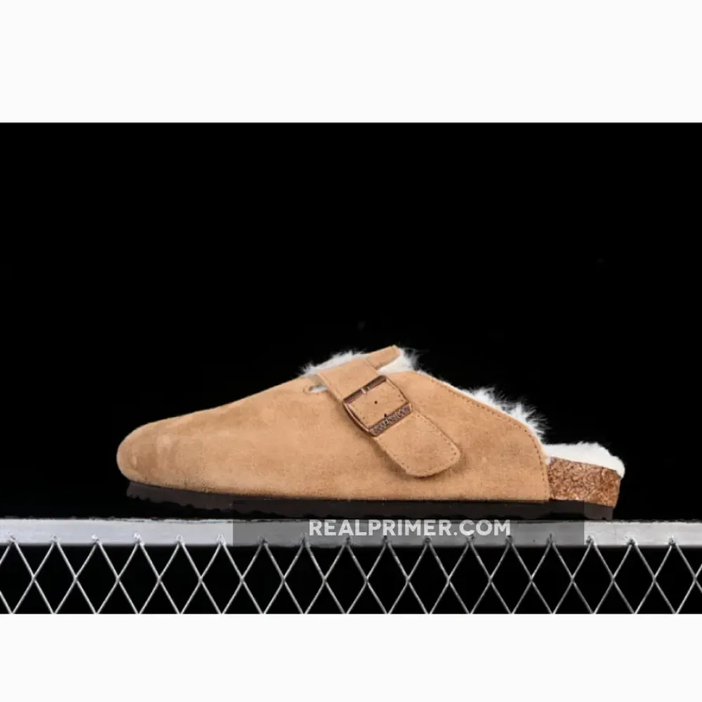 BIRKENSTOCK ADD FLEECE IN AUTUMN AND WINTER CHESTNUT BROWN/BROWN HYTUES