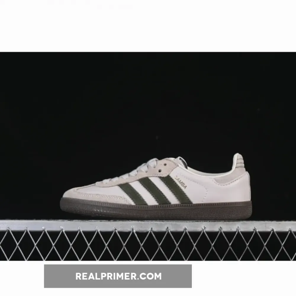 SAMBA OG CLOVER CASUAL BOARD SHOES GREY/COFFEE JR0893