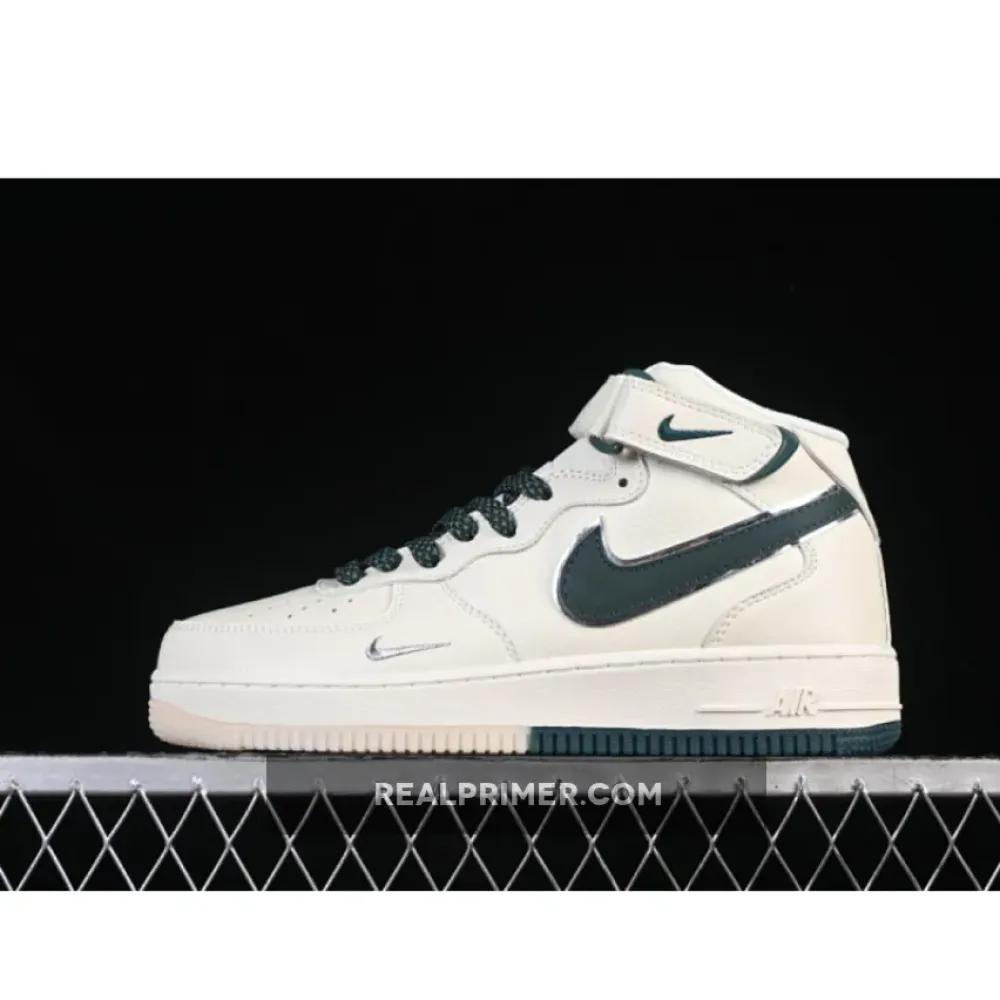 AIR FORCE 1 07 MID STARRY SKY BEIGE/DARK GREEN/PINK XL0236-235