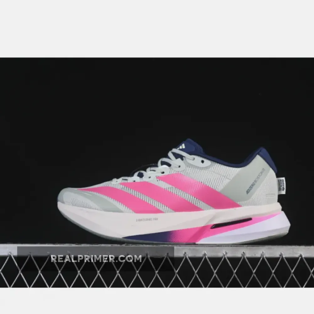 ADIZERO BOSTON 13 LINEN GREEN/SHOCK PINK/DARK BLUE HQ4912