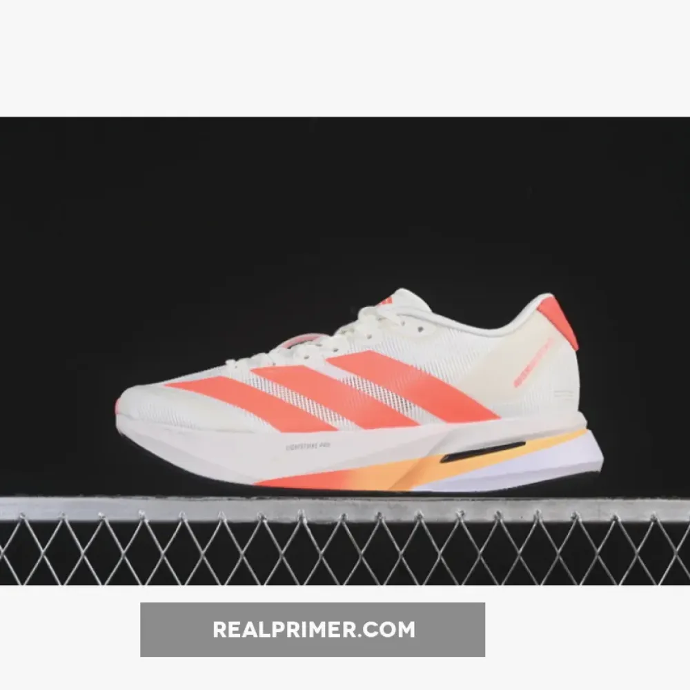 ADIZERO BOSTON LOW-TOP RUNNING SHOES BEIGE/ORANGE HQ7412