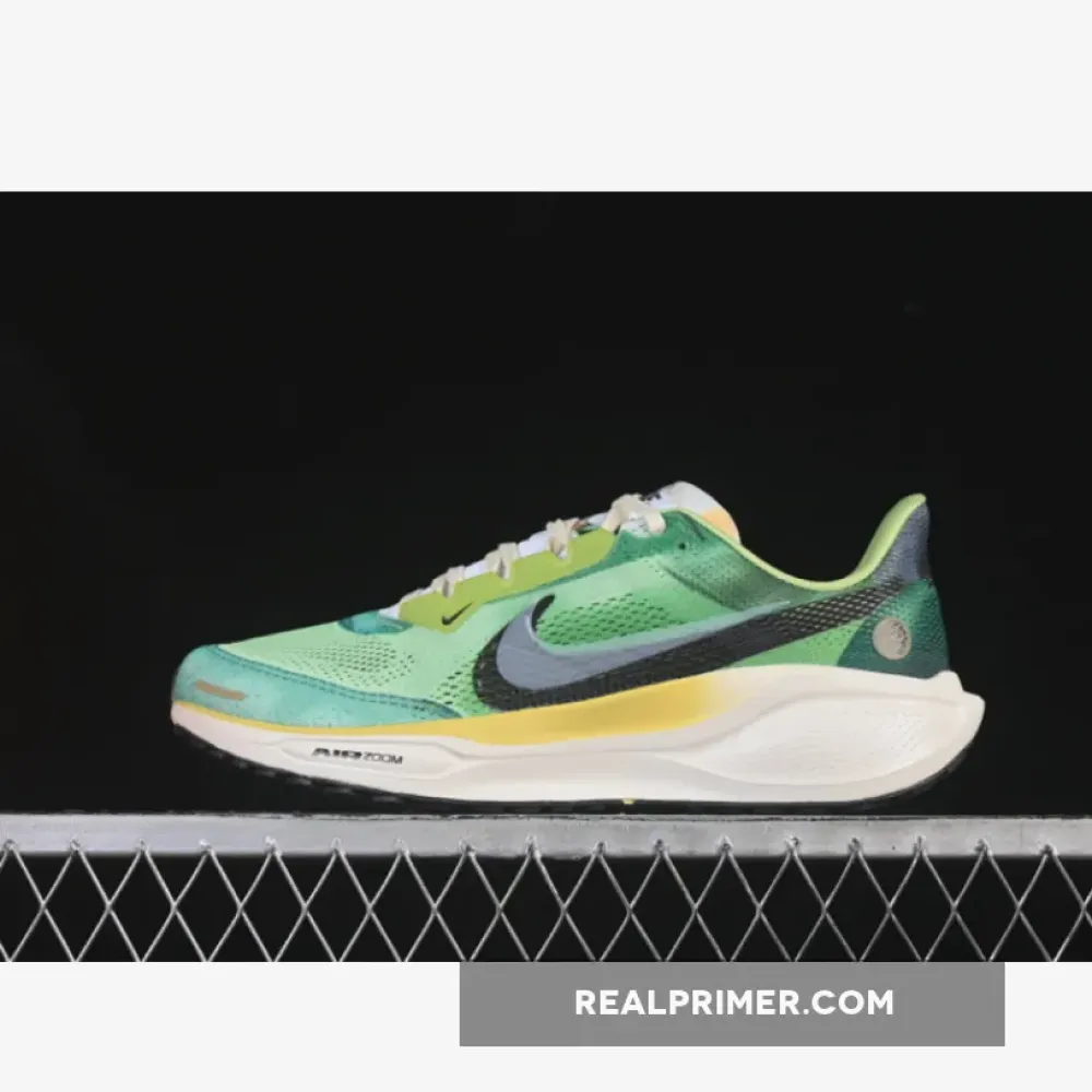 AIR ZOOM PEGASUS 41 FK GREEN/WHITE/GREY/BLACK/YELLOW WOMAN:39